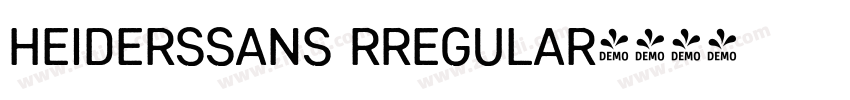 HeidersSans RRegular字体转换